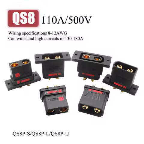 130-180A QS8 Series Lithium Battery Anti Spark Quick Connector High Current QS8P-S QS8P-L QS8P-U Plu