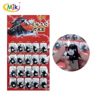 2967-1 20pcs Rotary Gear Friction Stone flint toy set sold in a 20-piece pads MJK