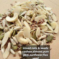 mixed nuts & seeds 250 gram