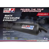 UMA RACING BACK PRESSURE EXHAUST PIPE (32MM) - SYM VF3I / Y15ZR Y15 / LC135 V2 / FZ / RS150 / LCV5 V