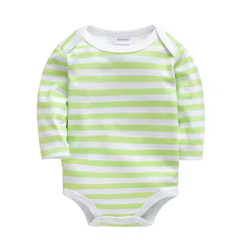 Honeyzone Unisex Baby Sleeper Pijama Bebe Recien Nacido Green Striped Pyjama Bebe Jumpsuit Full Slee