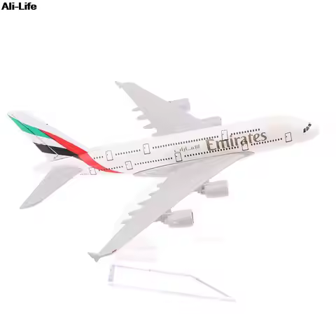 New 1pc 16cm 1:400 Metal Aircraft Replica Emirates Airlines A380 Airplane Diecast Model Aviation Pla