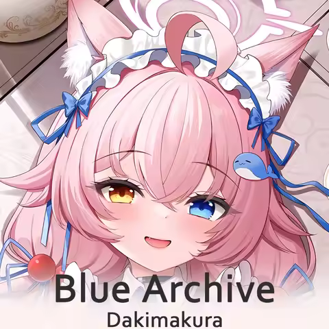 Takanashi Hoshino Blue Archive Dakimakura 2WAY Hugging Body Pillow Case Anime Pillow Cushion Cover