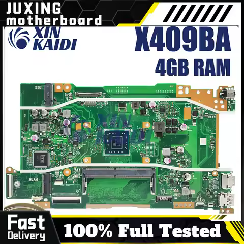 X409BA For ASUS VivoBook D409BA M409BA D509BA M509BA X509BA Laptop Motherboard​ W/CPU Laptop Mainboa