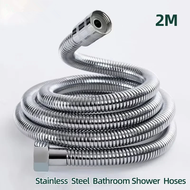 Stainless Steel Shower Hose Explosion-Proof Large Flow Compression Resistance 2M Shower Hose Shower 
