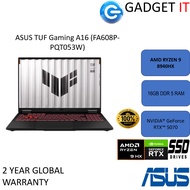 Asus TUF A16 FA608P-PQT053W 16" 2.5K 165Hz Gaming Laptop( Ryzen 9 8940HX, 16GB, 1TB SSD, RTX5070 8GB