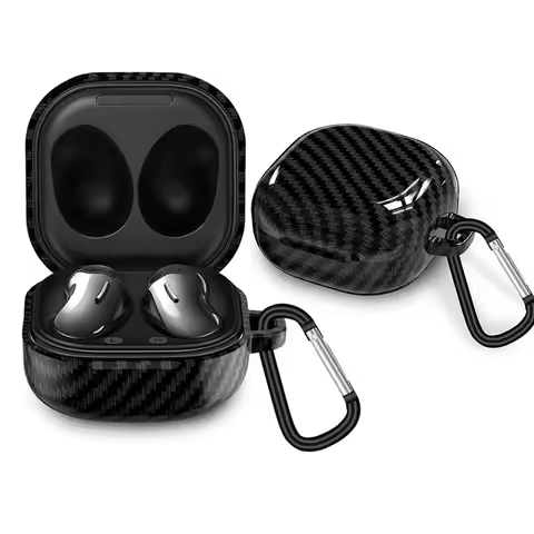 Carbon Fiber Soft Silicone Case for Samsung Galaxy Buds 2Pro Buds Live Pro FE Case For Samsung Buds 