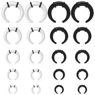 Large Septum Rings 14G 12G 8G 6G 4G Acrylic Tapers Ear Gauges Stretching Expander Jewelry Kit C Shap