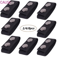 CAUSI 1/4/8Pcs Belt Buckle  Double Snaps Sports Nylon Strap