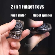 ZXH Gao Studio NAMPOO Fidget Spinner Push Slider 2 Sa 1 EDC Toys For Stress Relief Creative Novelty
