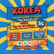 South Korea eSIM Daily 1GB-3GB Unlimited Data | Instant Email Delivery | 5G Data High Speed Travel S