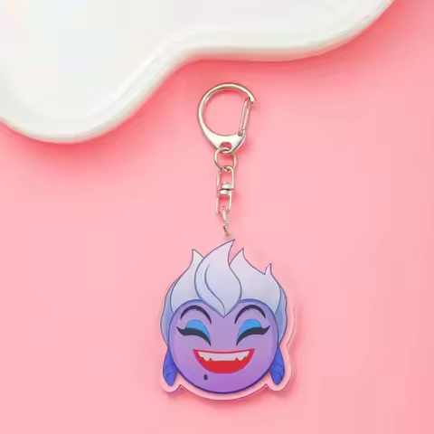 The Little Mermaid Ursula Anime Acrylic keychain accessaries Schoolbag Cartoon Bag Pendant cute char