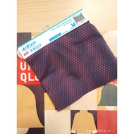 MERAH [NEW][NEW] Uniqlo Airism Ultra Seamless Navy Red Mosaic Boxer Briefs Boxer Lelaki Dewasa