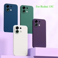Phone Case For Redmi 15C 15 C Redmi15C Redmi15 Poco C85 4G 2025 Fashion Square Liquid Silicone TPU S