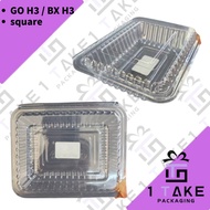 BAKERY DISPOSABLE PLASTIC CLEAR FOOD BOX -PACK PLASTIC TRAY - GO H3 / BX H3