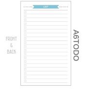 A6 List Planner Refills 6 Holes Loose Leaf Notebook Journal Planner Insert Planner Inner Page Writin