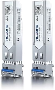 Alwong 1000BASE-LX SFP Transceiver, 1.25G SFP to LC Singlemode Fiber Module, up to 20 km, for Cisco 