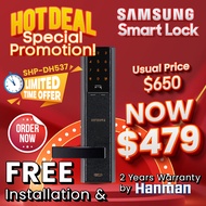 SHP-DH537 Lever Handle Samsung Digital Door Lock (FREE INSTALLATION + 2 YEARS WARRANTY)