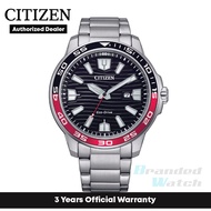 [Official Warranty] Citizen AW1527-86E Men's Eco Drive Chronograph Black Dial Stainless Steel Strap Watch