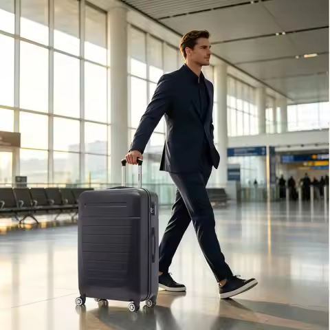 Yonsly Suitcase Large 28/24/20 Inch with Combination Lock 4-Wheels-360 ° Net Mesh Soft Rubber Handle