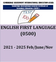 Igcse ENGLISH FIRST LANGUAGE 0500 Past papers ( 2021 - Nov 2025 ) Paper 12