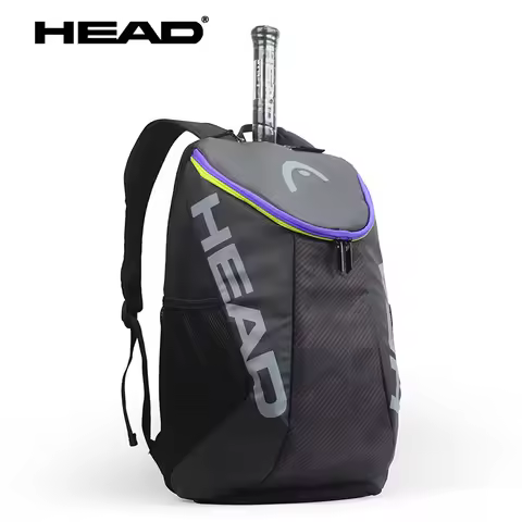 Original HEAD Tennis Bag Djokovic Tennis Backpack Shoe Compartment Padel Tennis Racket Bag TOUR TEAM