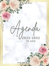 Agenda 2023-2032: Calendrier Mensuel 120 Mois, De Janvier 2023 a Décembre 2032, avec Jours Fériés de