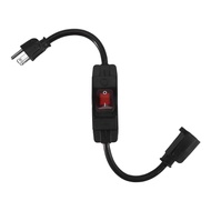 N93 Extension Cord with Waterproof Switch 1875W Heavy Duty Extension Cord with Switch 14AWG 1.5FT US