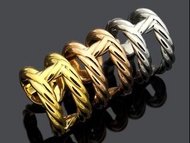 Hermes 麻花H開口戒指