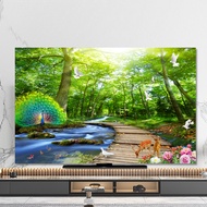 New Style tapestry TV Dust Cover Elastic Hanging TV Cover Cloth remote control Computer cover 22 24 32 27 37 38 39 40 43 46 50 52 55 58 60 65 70 75 80 85inch smart tv61303