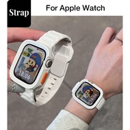 Ladies Men Silicone Buckle Casual Suit Case+Strap Suitable for Apple Watch S11 SE3 Ultra3 S10 S9 S8 