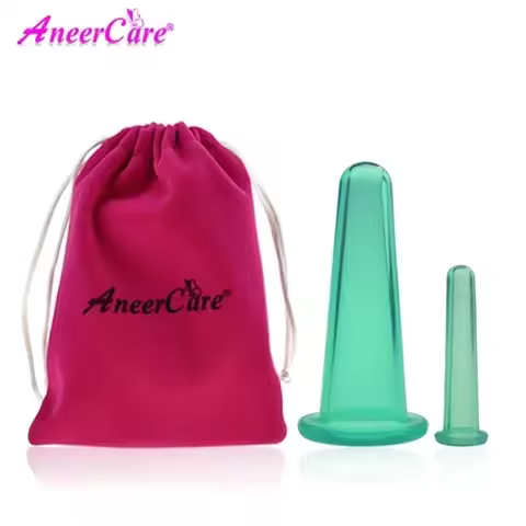 2Pcs Jar Facial Massage Cans For Massage Ventosa Celulitis Suction Cup Suction Cups Face Massage Can