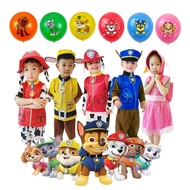 Baby Clothes Paw Patrol Costume Cosplay Marshall Chase Skye Rocky Rubble Zuma for Kids Birthday Gift Party Dress Up Give Balloon