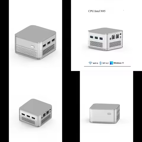 AP01 Mini PC T9 Plus for Alder Lake N95 with 16GB LPDDR RAM and M.2 2242 SSD 256GB 512GB or 1TB runn