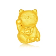 CHOW TAI FOOK 999 Pure Gold Charm - Lucky Cat R21058