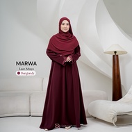 RIZKA HIJAB Marwa Abaya Lace Tangan Premium Gamis Renda