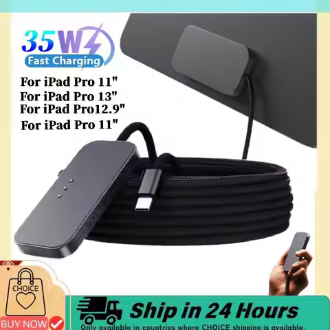 35W Magnetic Wireless Charger For iPad Pro 11/10.9/12.9/13" with USB Cable Fast Charging For For iPa