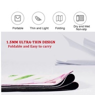 Printed Suede Foldable Fitness Mat Portable Anti-slip Japanese Style 1.5mm Rubber Mat Yoga Mat Yoga 