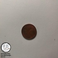 Uang Koin Kuno 5 Euro Cent Eire Tahun 2008