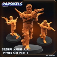 Colonial Marine Ajax Power Suit Pilot [3]-Vs Humans-Humanoid Human/32mm scale 3D printed miniature P