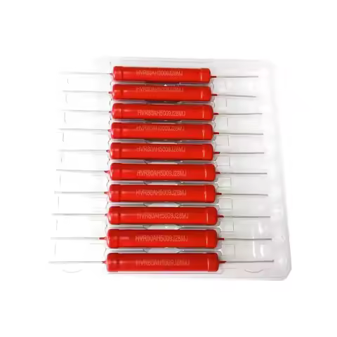 2Pcs HVR80AH5009 High voltage resistor 5W 1K2K100K 300K470K1G Ohms 1M 10M 30M40M 500M150M200M thick 