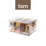 TSM Clear Acrylic Storage Drawer Sets | Stackable Drawer Box | Drawer Organizer | Transparent Storage Box