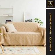 DR Seater Sofa Cover Towel Long For Decor Living Room Cushions Blanket Anti-Slip Sarung Sofa Gabungan NEW DESIGN 组合沙发套