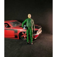 Miniature Pilot Figure Brings Helmet 1 Scale 24 Aircraft Airport Diorama - Z3D