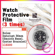 Protection Films for Rolex Datejust 36mm (Smooth Bezel, Oyster Bracelet) 116200 (3 times) / Scratch 