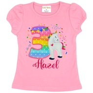 Birthday Unicorn Tshirt, Unicorn Birthday Shirt, Girls Birthday Tshirt, Girl Unicorn Tshirt, Girl Em