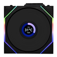 CASE FAN (พัดลมเคส) LIAN LI UNI FAN TL120 LCD REVERSE BLADE WIRELESS