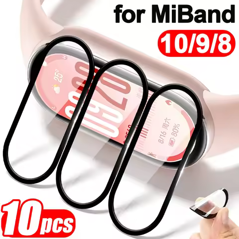 Smartwatch Screen Protectors for Xiaomi Miband 10 9Pro 8 9Active 3D Curved Flexible Anti-scratch Pro