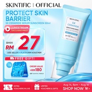 SKINTIFIC 5x Ceramide Serum Sunscreen SPF50+PA++++Repair Barrier Skincare UV Protection Tinted Sunsc
