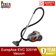 EuropAce EVC 3201W Super Cyclone Vacuum Cleaner. Strong 2000W Motor. HEPA Filter. Speed Control. Safety Mark Approved. 1 Year Warranty. aka EVC3201W. Sg Local Seller. Express Delivery Guaranteed